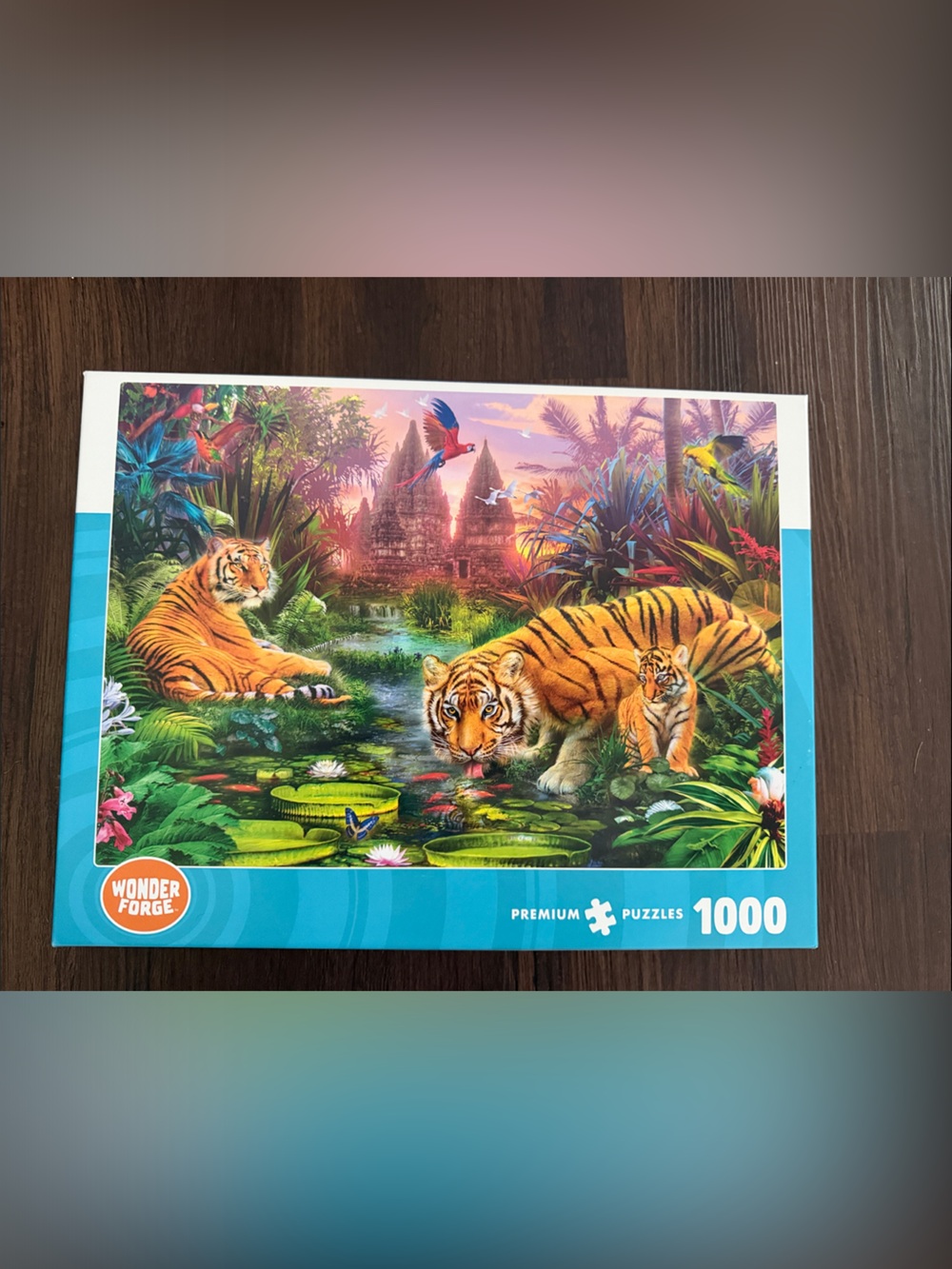 NEW Wonder Forge 1000-Piece Tiger Pond Puzzle